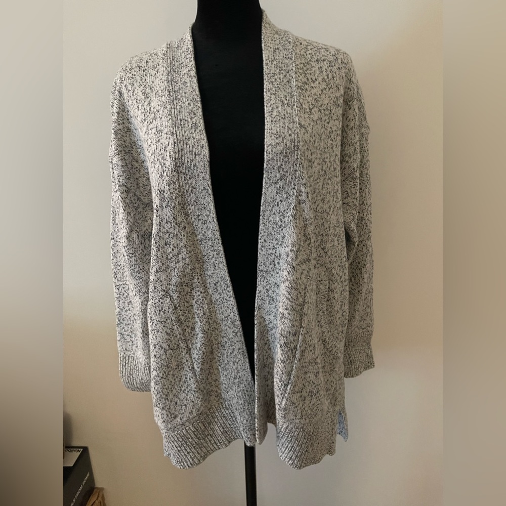 MADEWELL Midland Knit Cardigan Sweater in Heather Grey. Size XXS